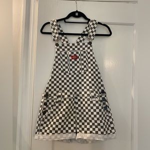 Dickies checkered short overalls